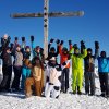 Die besten Skifahrer am Gipfelkreuz